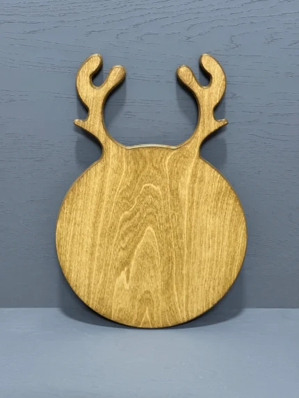 تخته سرو چوبی مدل شاخ گوزنی گرد